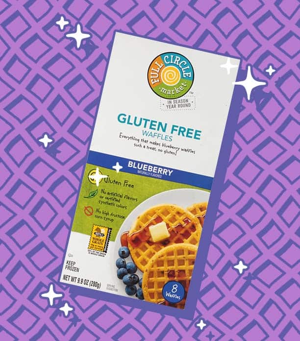 full circle market gluten free blueberry waffles