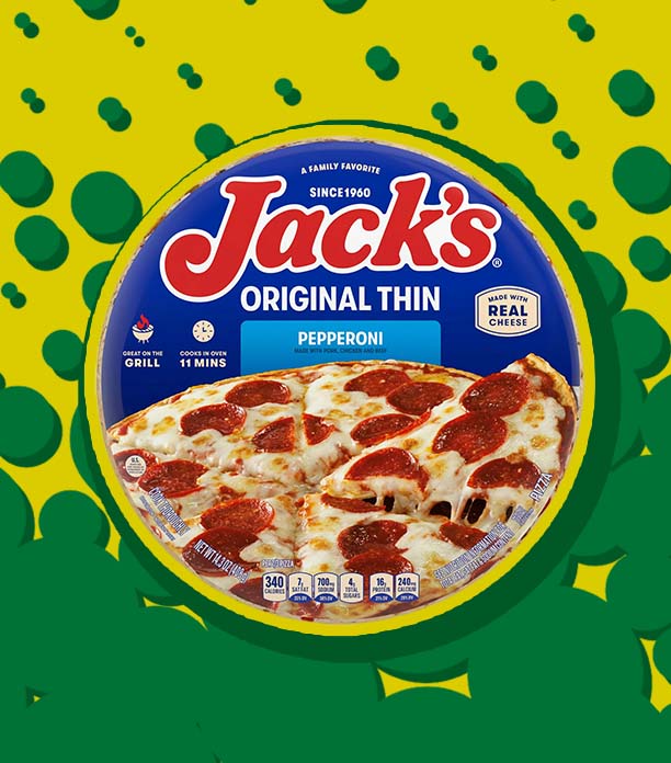 Jack’s Pepperoni thin crust frozen pizza