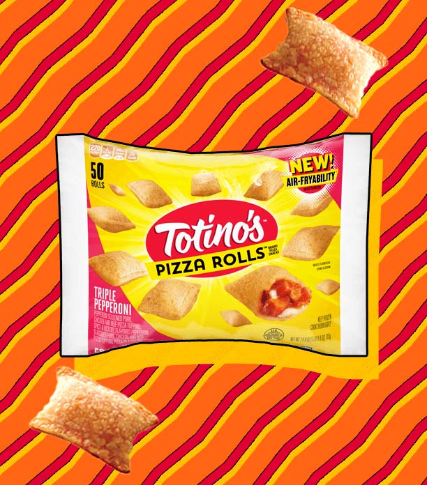 triple pepperoni totino's pizza rolls