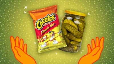 flamin hot dill pickle cheetos