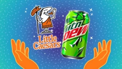 new mountain dew: little caesars