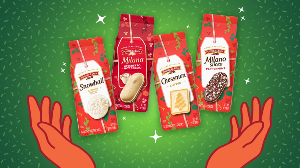 pepperidge farm holiday cookie line-up