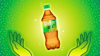 new sprite flavor: sprite + tea