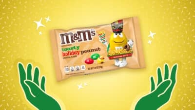 toasty holiday peanut M&M's