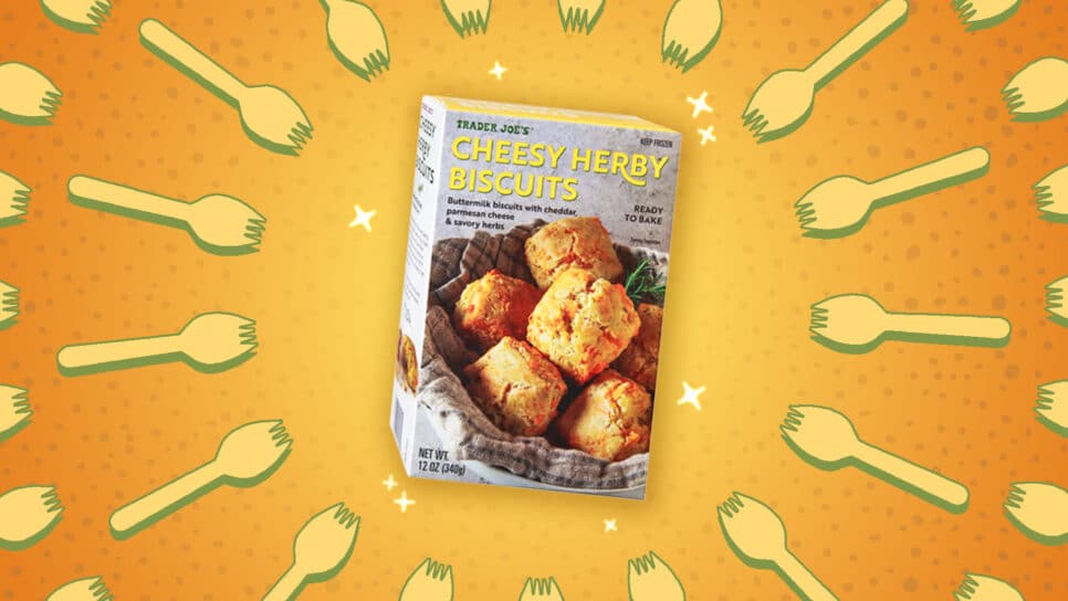 trader joe's cheesy herby biscuits