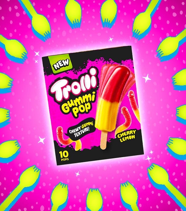 Trolli Gummi Pop Cherry Lemon