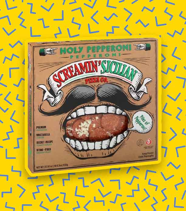 screamin' sicillian frozen pepperoni pizza