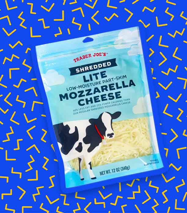 Trader Joe’s Shredded Lite Low-Moisture Part-Skim Mozzarella Cheese