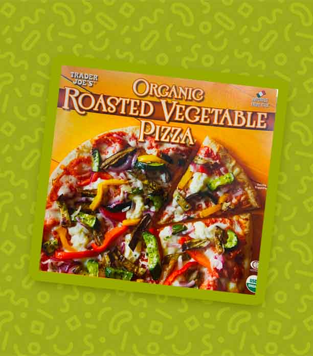 trader joe's organic roasted vegetable pizza