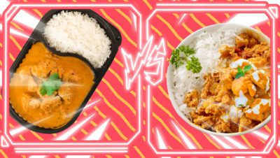 trader joe's vs. takeout butter chicken